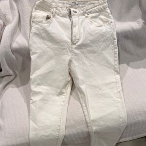 Cotton On High Rise Cream Jeans